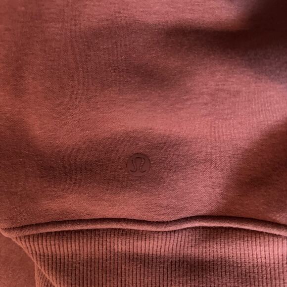 lululemon Smoky Red Thick Fleece Zip Hoodie Size 8 - Picture 4 of 7